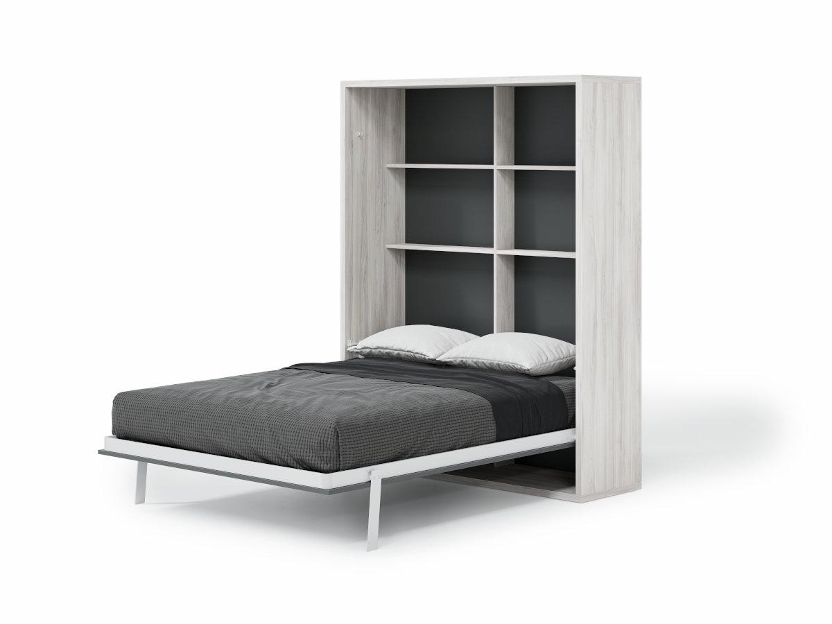 SPACE - Cama Abatible Space Vertical con Estantes Interiores
