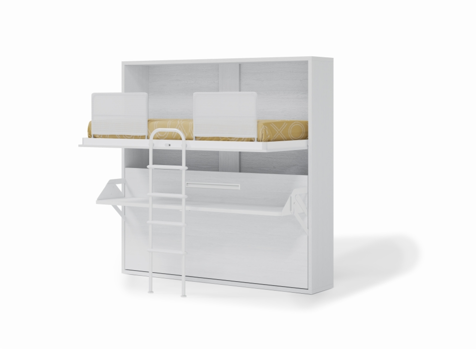 SPACE - Cama Litera Abatible con fondo de 50