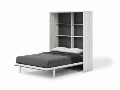 SPACE - Cama Abatible Space Vertical con Estantes Interiores