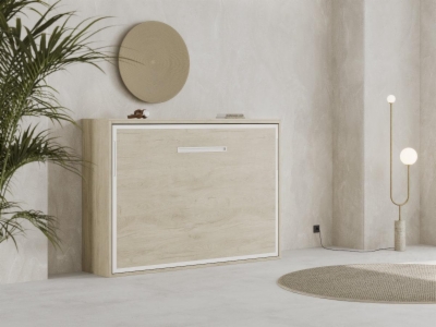 Miniatura 2 del producto SINCRO - Cama Abatible Sincro Horizontal con Estantes Interiores