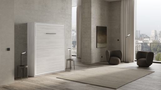Miniatura 3 del producto SINCRO - Cama Abatible Sincro Vertical con Estantes Interiores