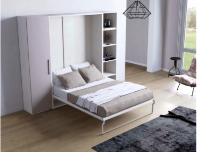 Miniatura 3 del producto BASIC - Cama Abatible Basic Vertical con Estantes y Armario